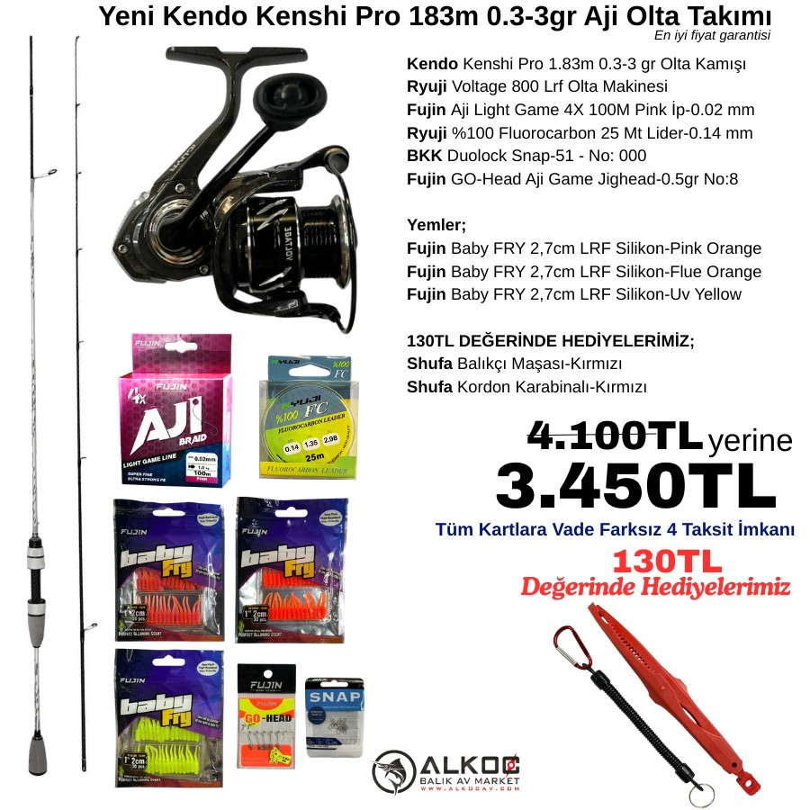 Yeni Kendo Kenshi Pro 183m 0.3-3gr Aji Olta Takımı