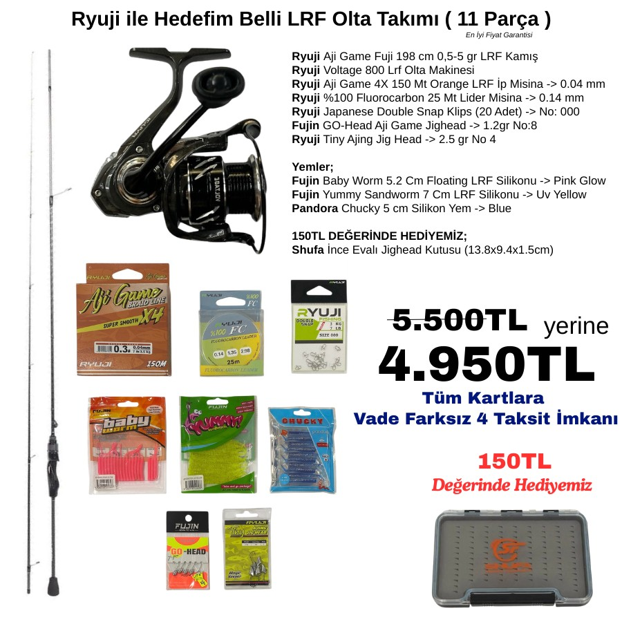 Ryuji ile Hedefim Belli LRF Olta Takımı ( 11 Parça )