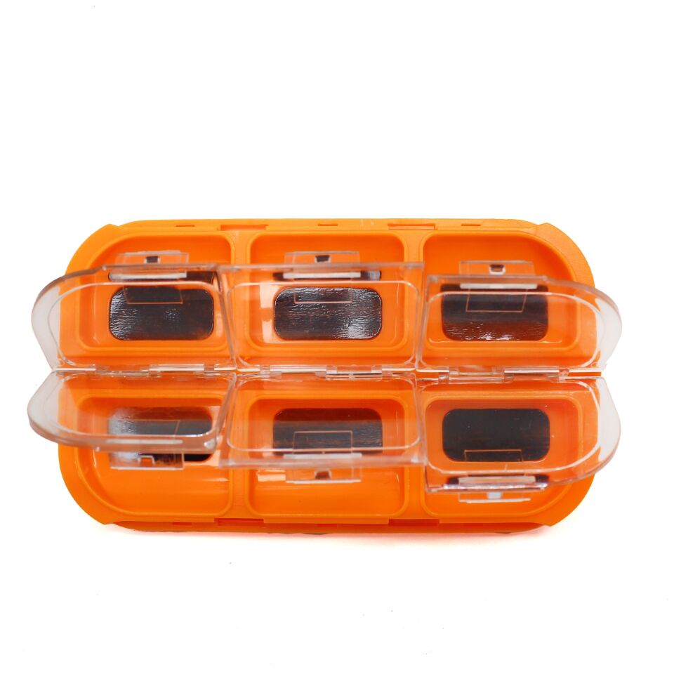 Captain 7242 Mıknatıslı LRF Mini Malzeme Kutusu 11x7x1.5cm Turuncu