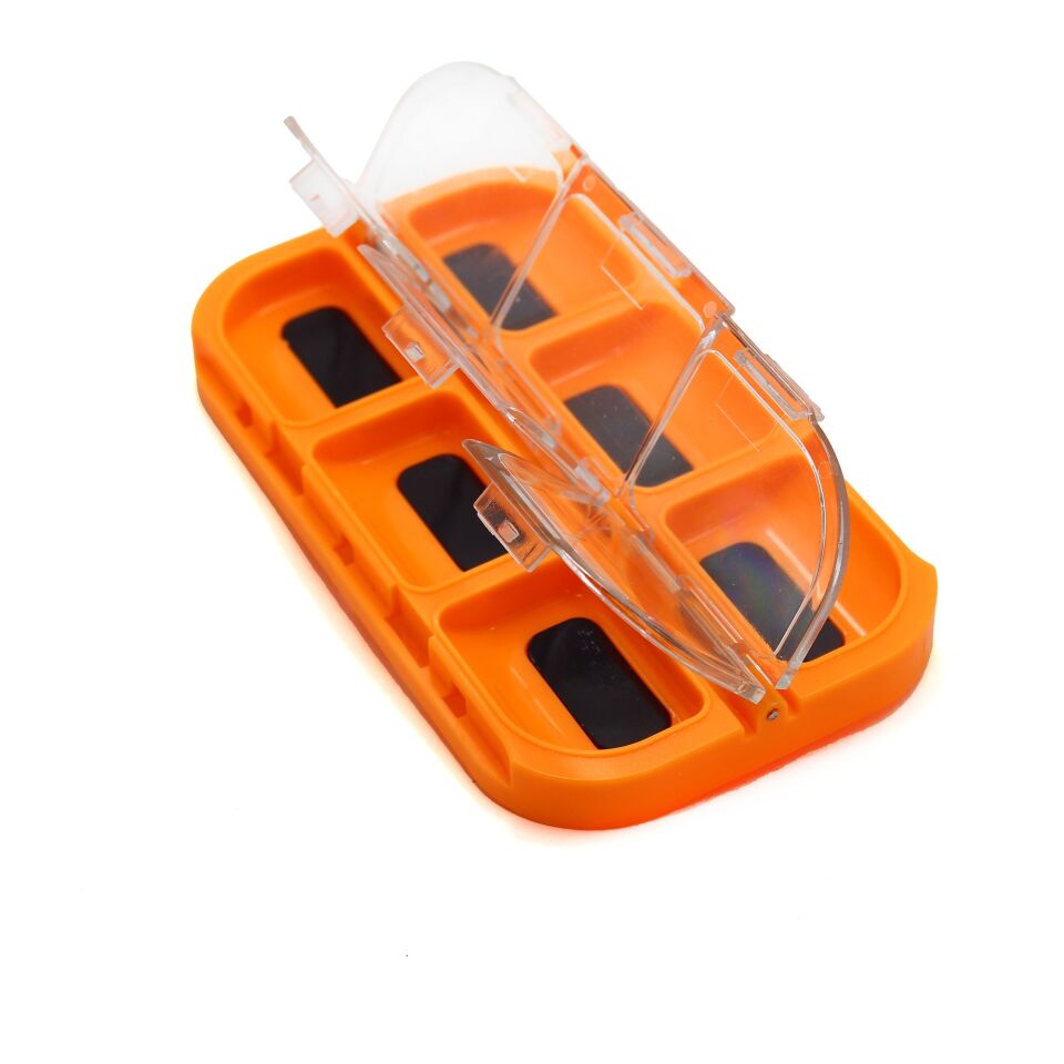 Captain 7242 Mıknatıslı LRF Mini Malzeme Kutusu 11x7x1.5cm Turuncu