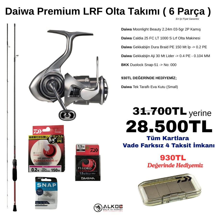 Daiwa Premium LRF Olta Takımı ( 6 Parça )