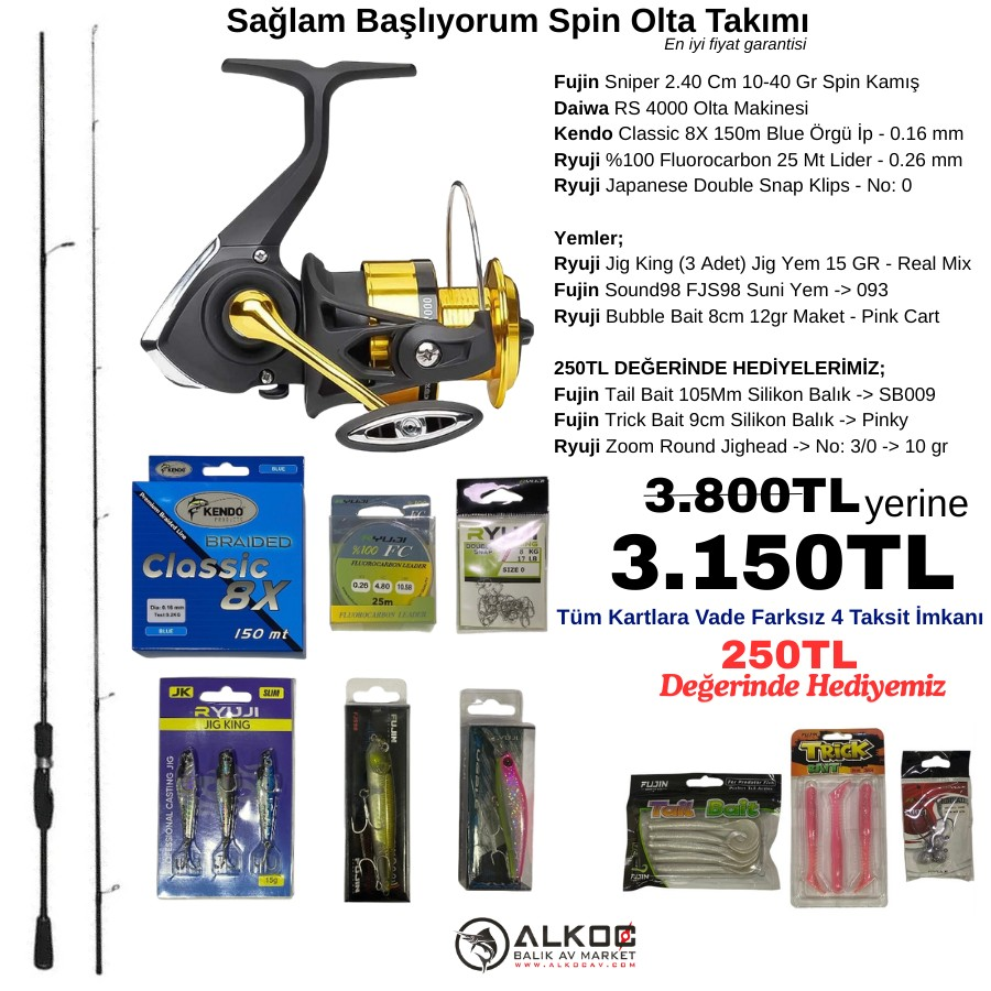 Sağlam Başlıyorum Spin Olta Takımı