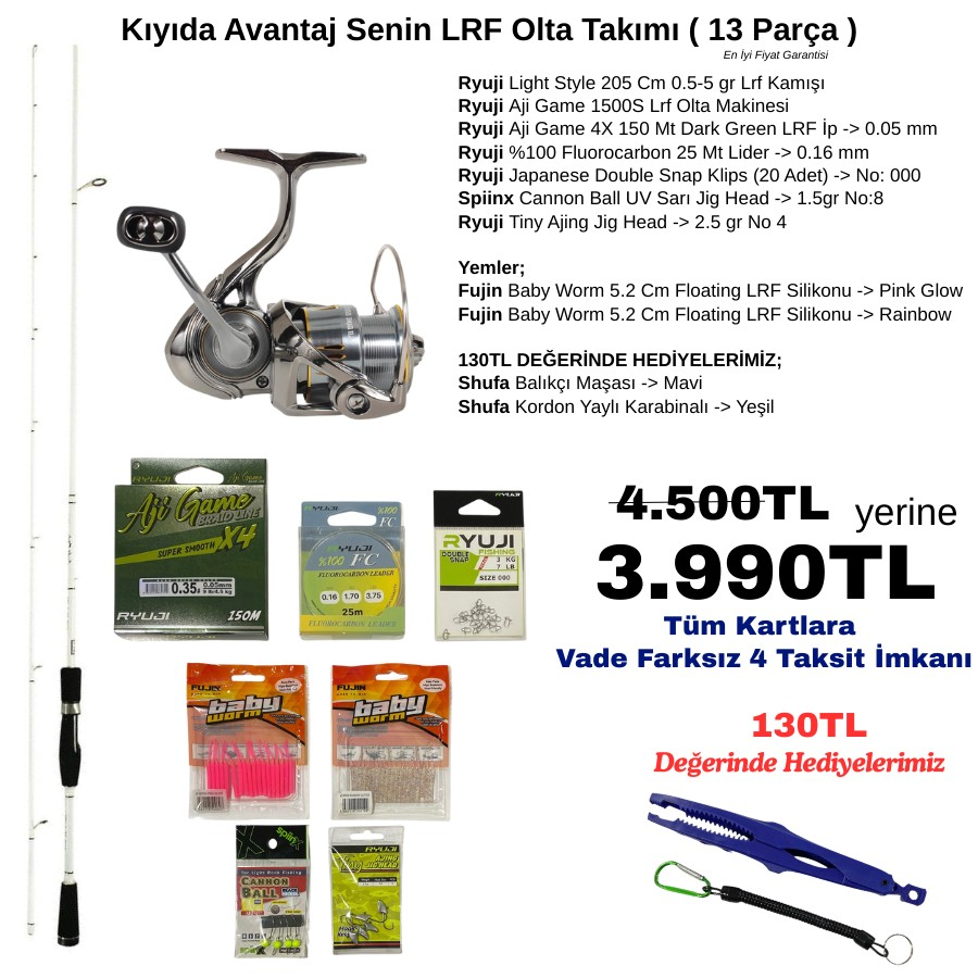 Kıyıda Avantaj Senin LRF Olta Takımı ( 13 Parça )