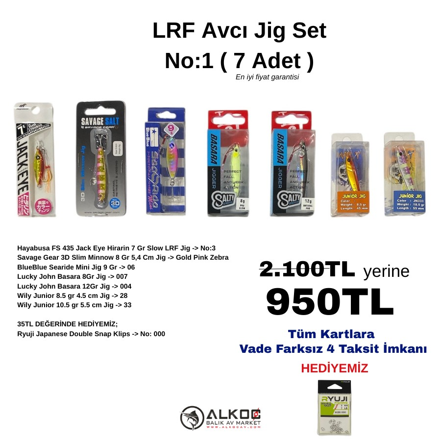 LRF Avcı Jig Set No:1 ( 7 Adet )