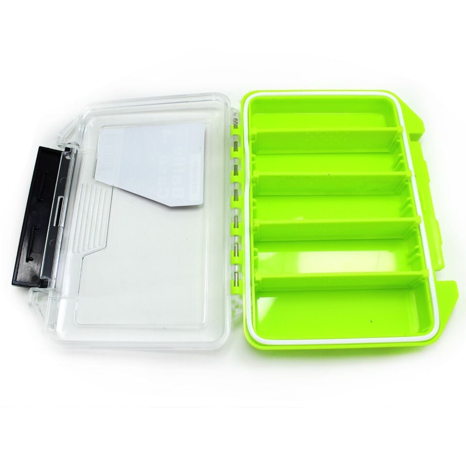 Captain 7240 Profesyonel Contalı Sahte Balık ve Jig Kutusu 15x11x3cm Yeşil