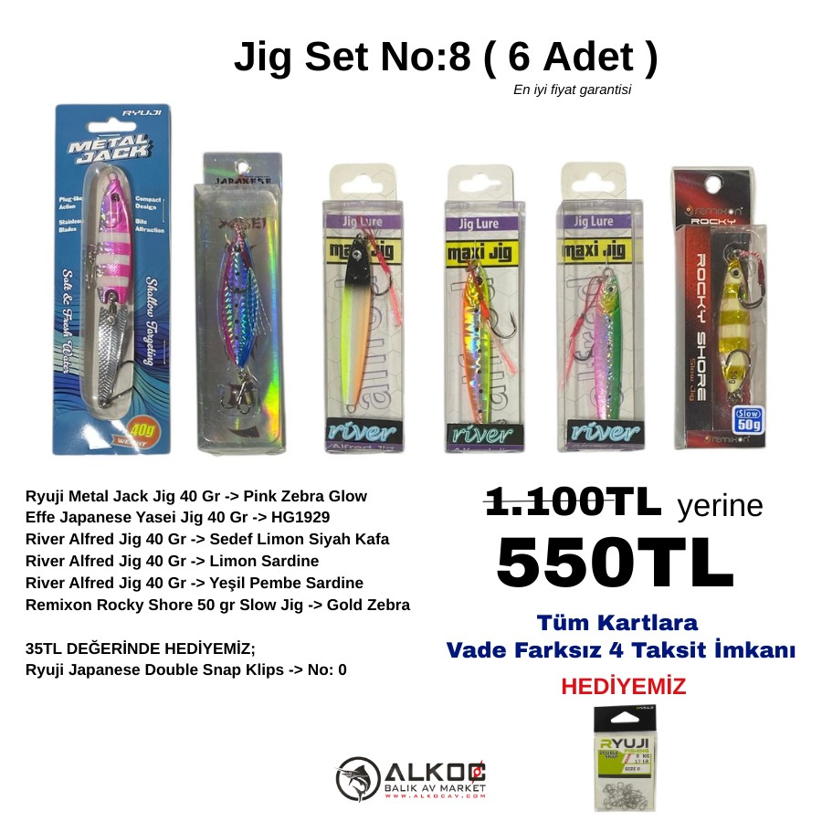 Jig Set No:8 ( 6 Adet )