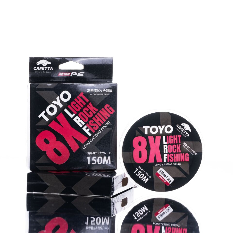 Caretta Toyo Red 8X Ligh Rock Fishing 150 mt İp Misina