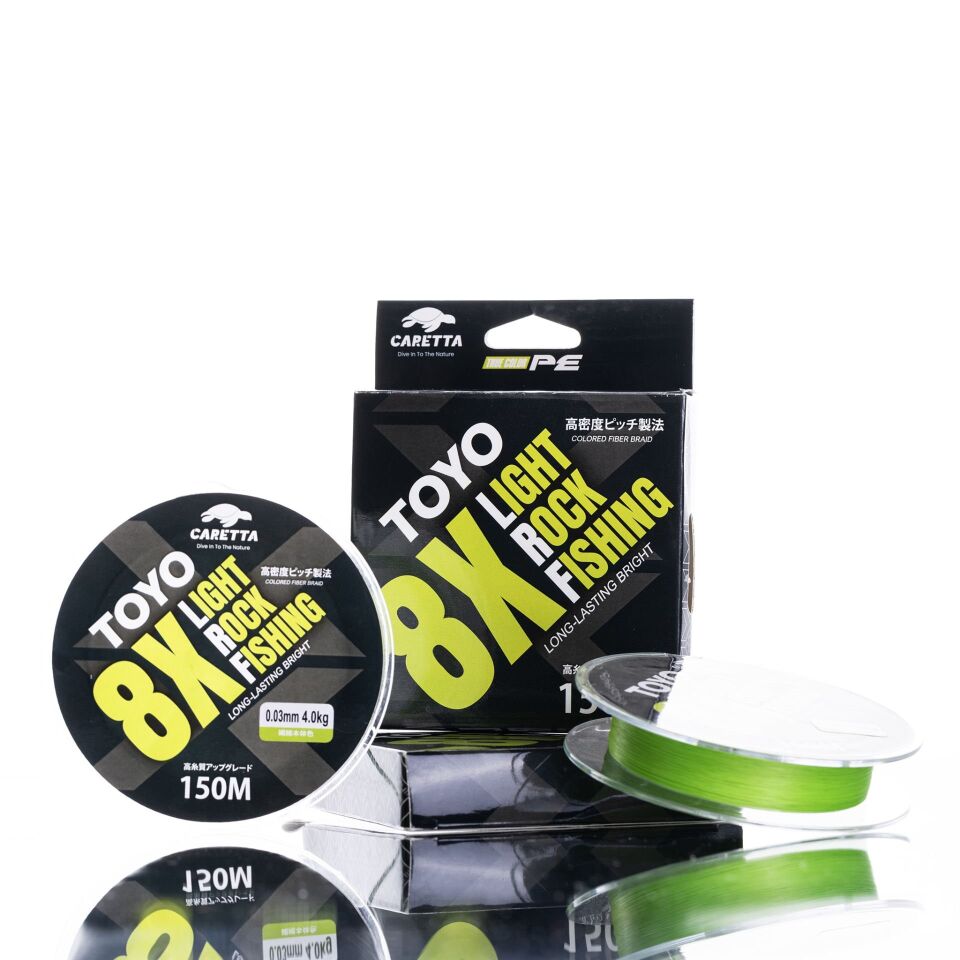 Caretta Toyo Green 8X Ligh Rock Fishing 150 mt İp Misina
