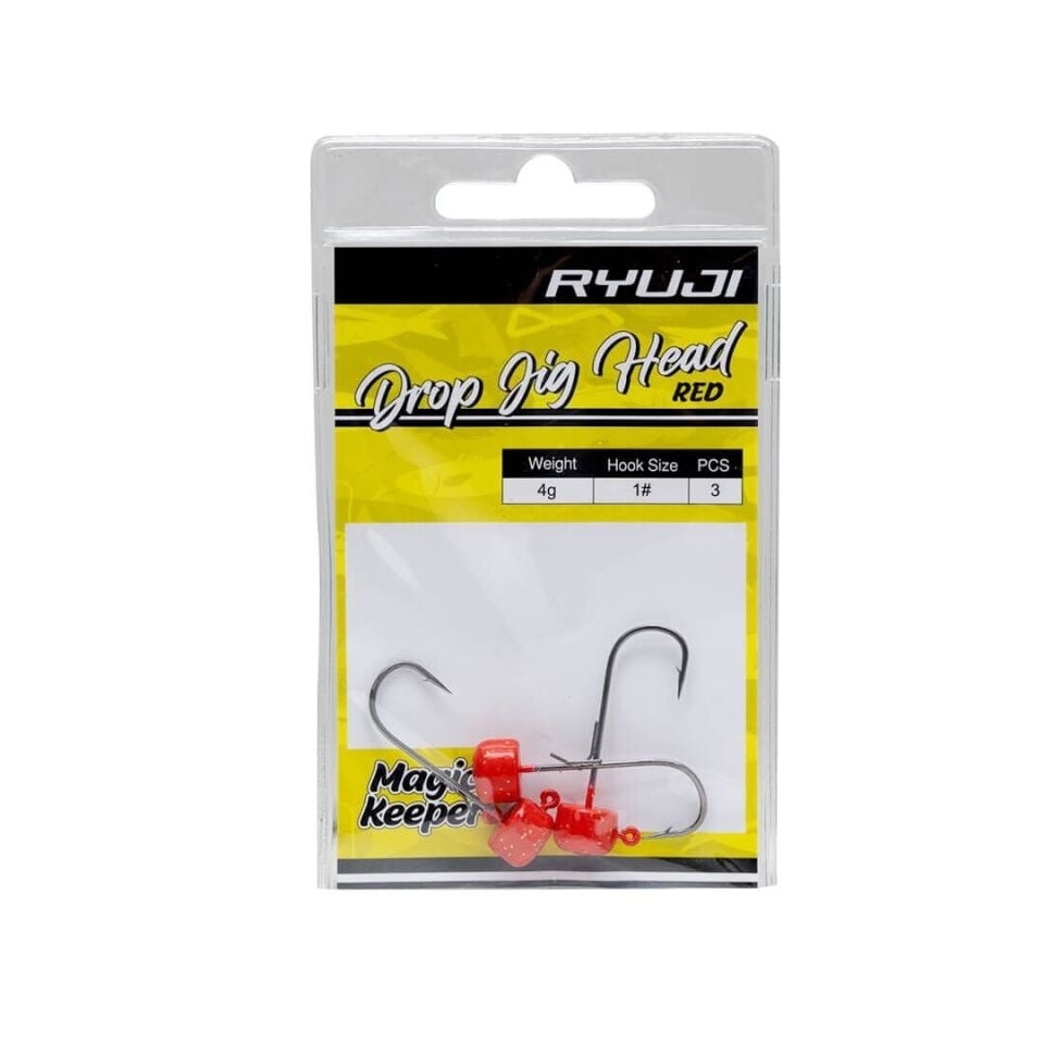 Ryuji Drop Jighead Red UV