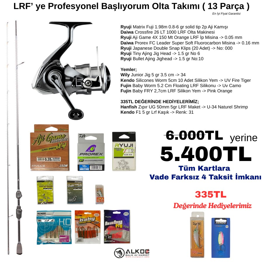 LRF’ ye Profesyonel Başlıyorum Olta Takımı ( 13 Parça )