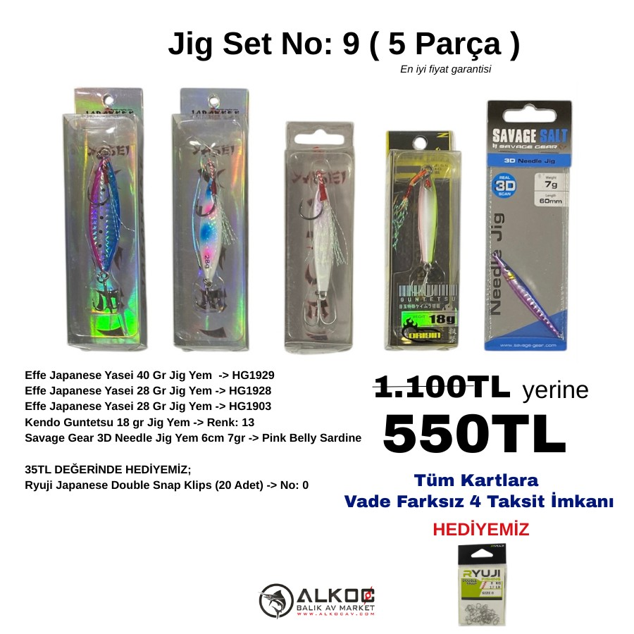 Jig Set No:9 ( 5 Parça )