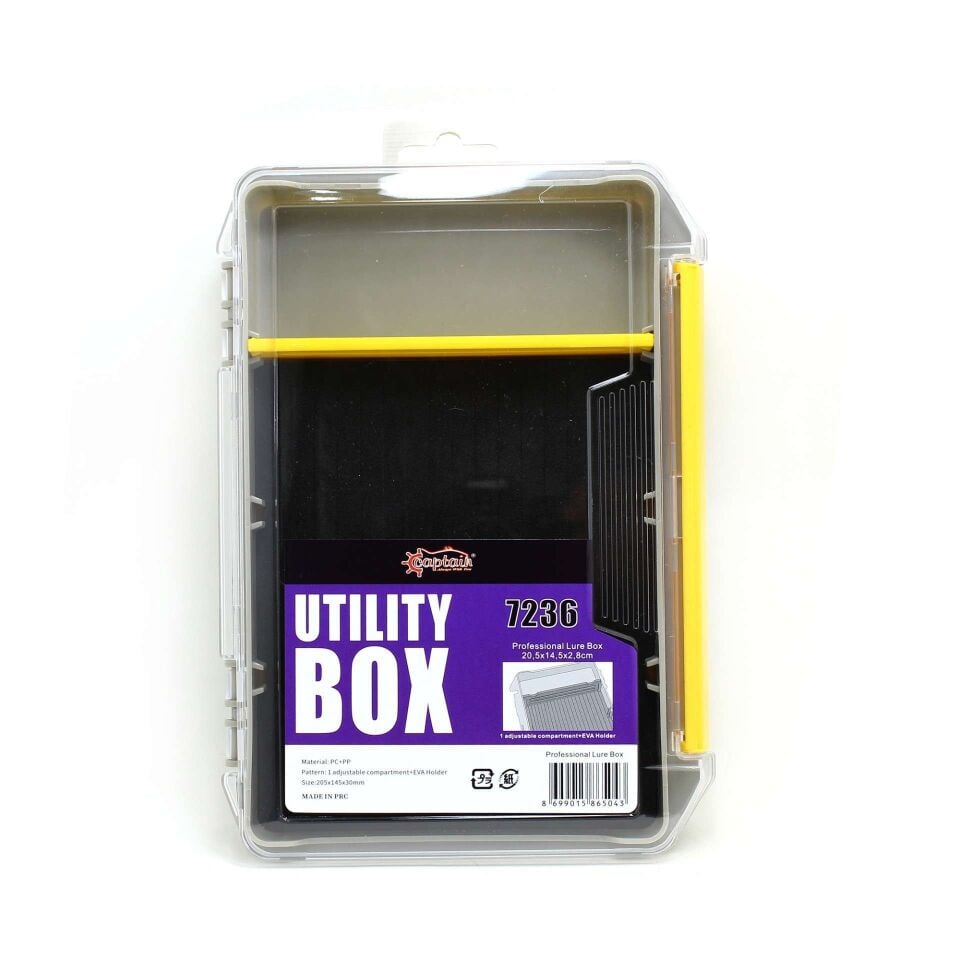 Captain 7237 Profesyonel Sahte Balık ve Jig Kutusu 20x14x3cm