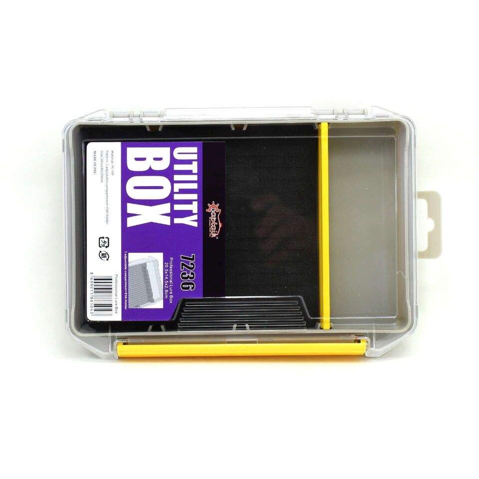 Captain 7237 Profesyonel Sahte Balık ve Jig Kutusu 20x14x3cm