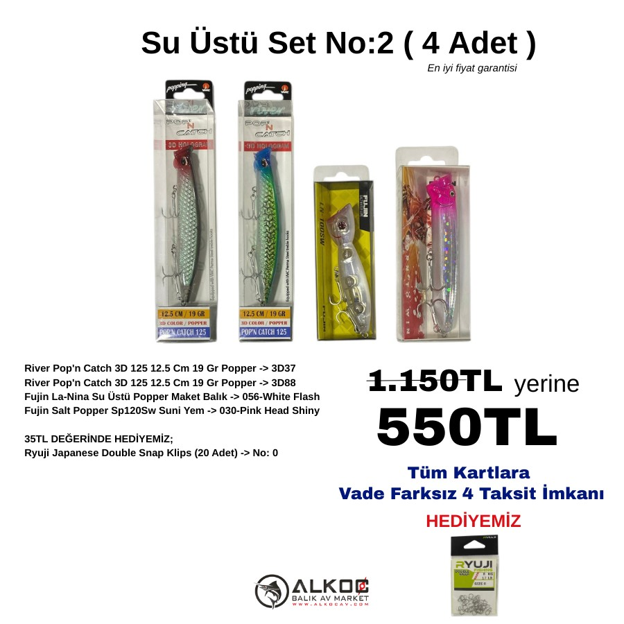 Su Üstü Set No:2 ( 4 Adet )