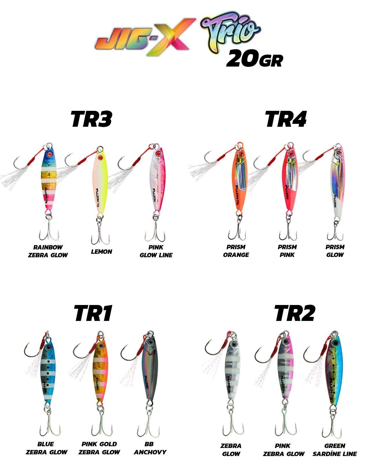 Fujin Jig-X Trio 3lü Micro Jig 20 gr