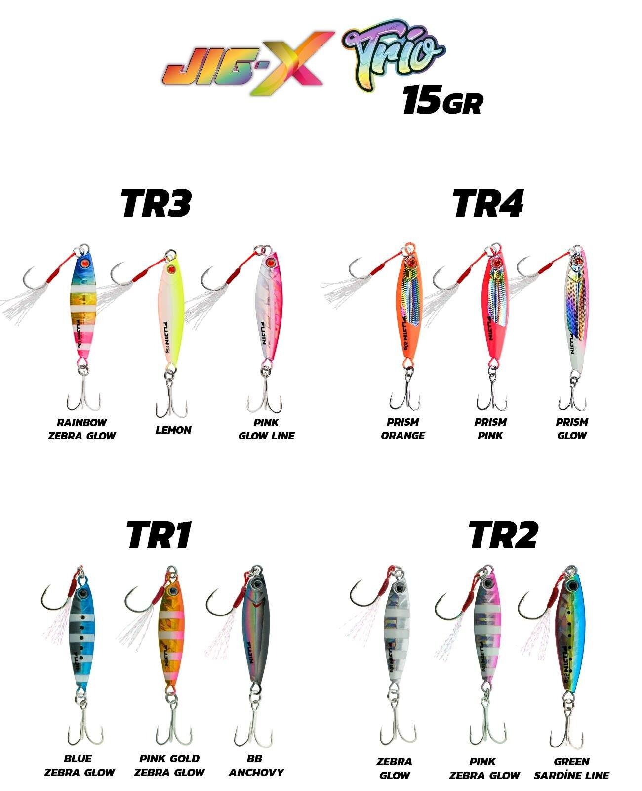 Fujin Jig-X Trio 3lü Micro Jig 15 gr