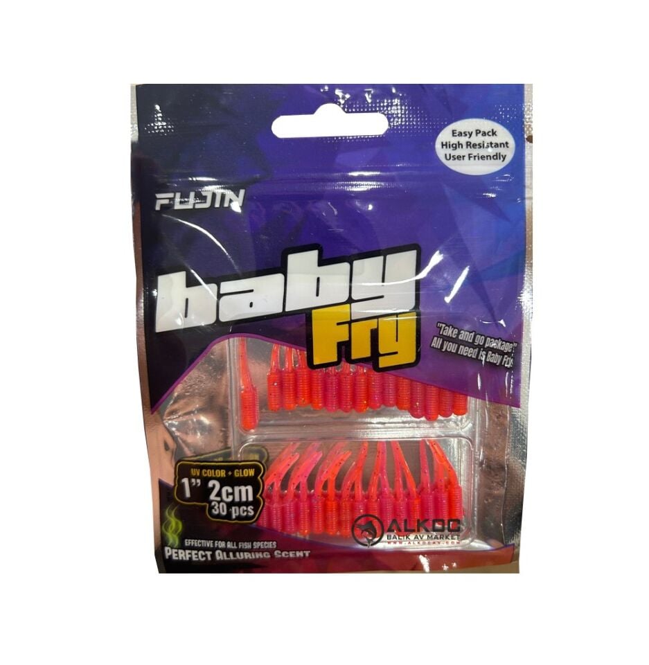 Fujin Baby FRY 2,7cm LRF Silikon Yem White Glow