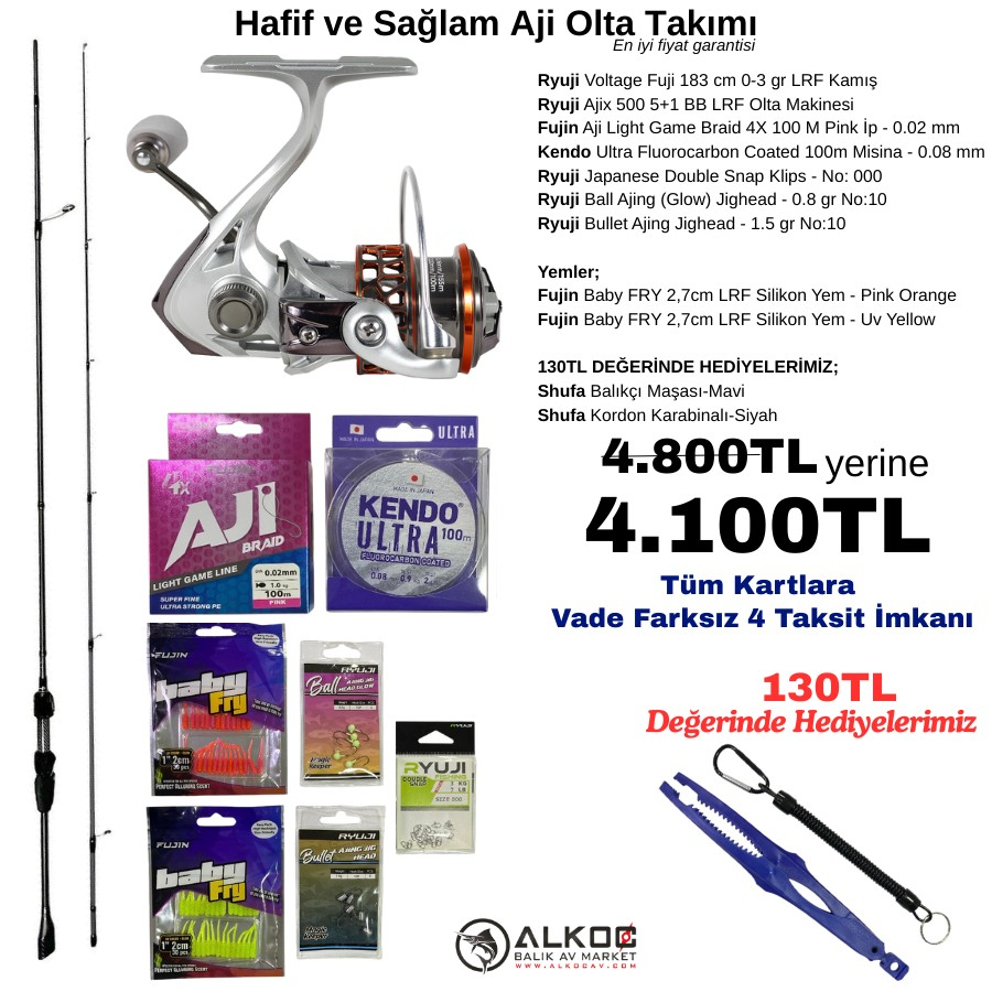 Hafif ve Sağlam Aji Olta Takımı