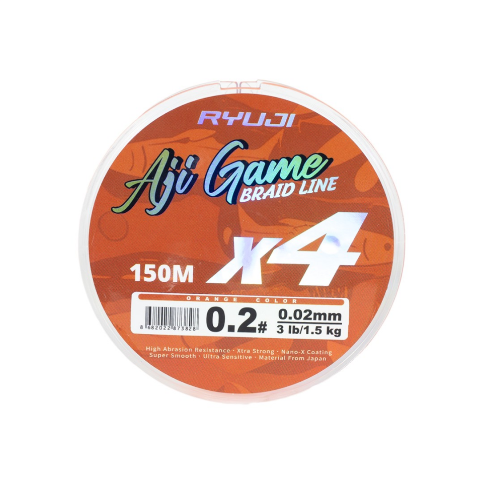 Ryuji Aji Game 4X 150 Mt Orange LRF İp Misina