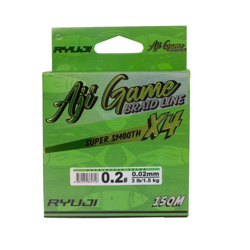 Ryuji Aji Game 4X 150 Mt Chartreuse LRF İp Misina