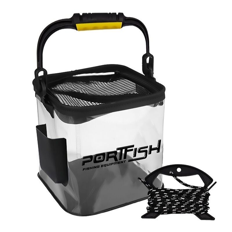 Portfish Şeffaf 24*24 cm Kova