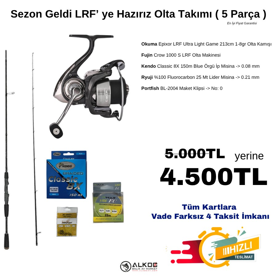 Sezon Geldi LRF’ ye Hazırız Olta Takımı ( 5 Parça )