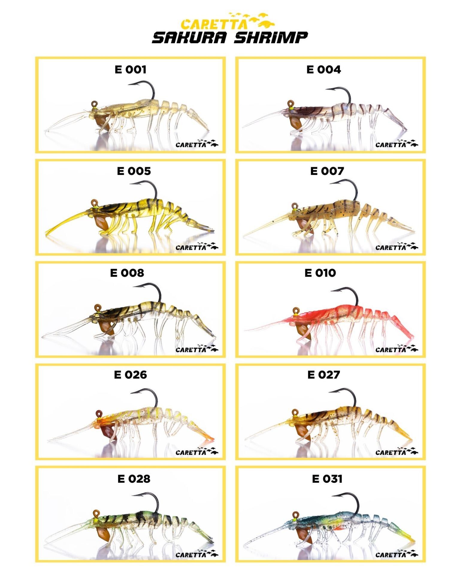 Caretta Sakura Shrimp 7.6 Cm 6.5 Gr Silikon Karides