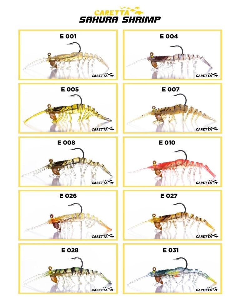 Caretta Sakura Shrimp 7.6 Cm 6.5 Gr Silikon Karides