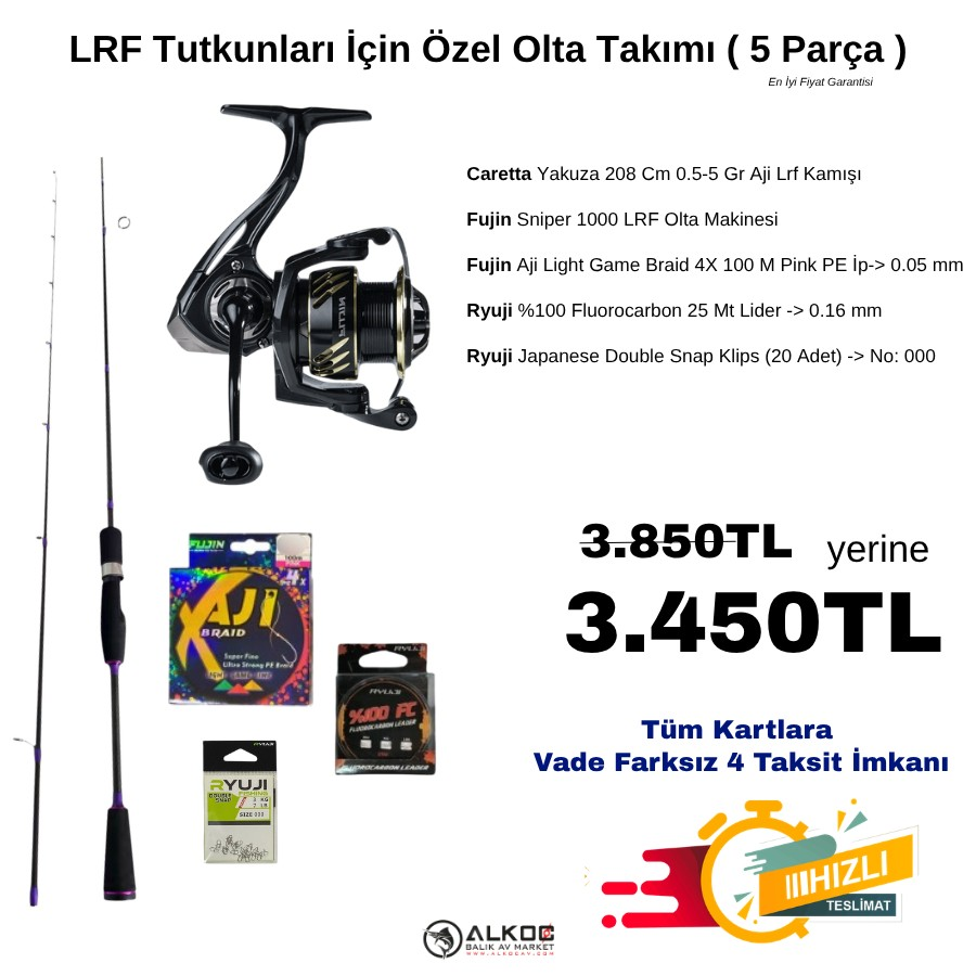 LRF Tutkunları İçin Özel Olta Takımı ( 5 Parça )