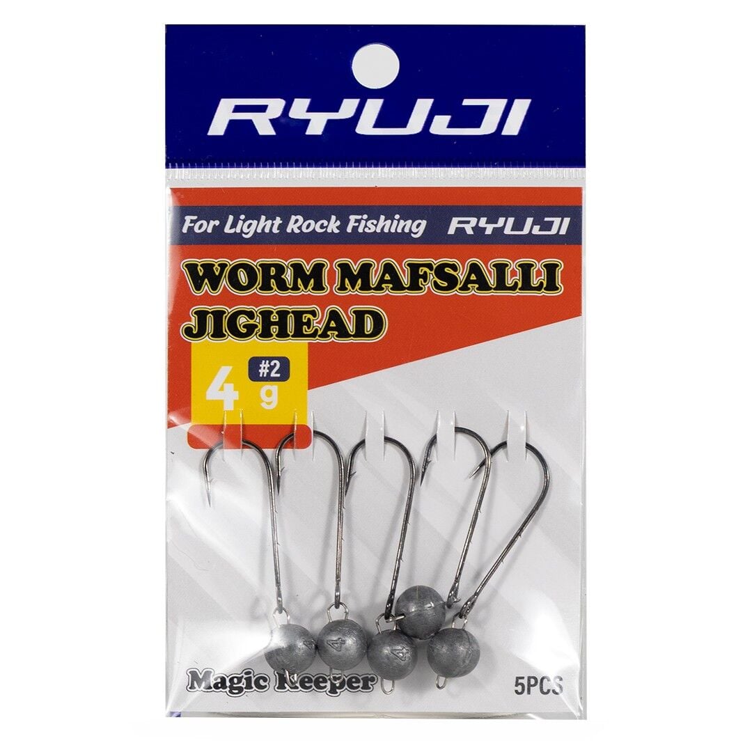 Ryuji Worm Mafsallı Jighead (5 Adet)