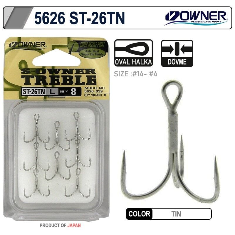 Owner 5626 St-26tn L Tin Üçlü İğne Nikel