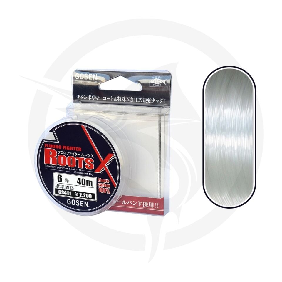 Gosen Fluoro Fighter Roots Fluoracarbon 40 mt Misina
