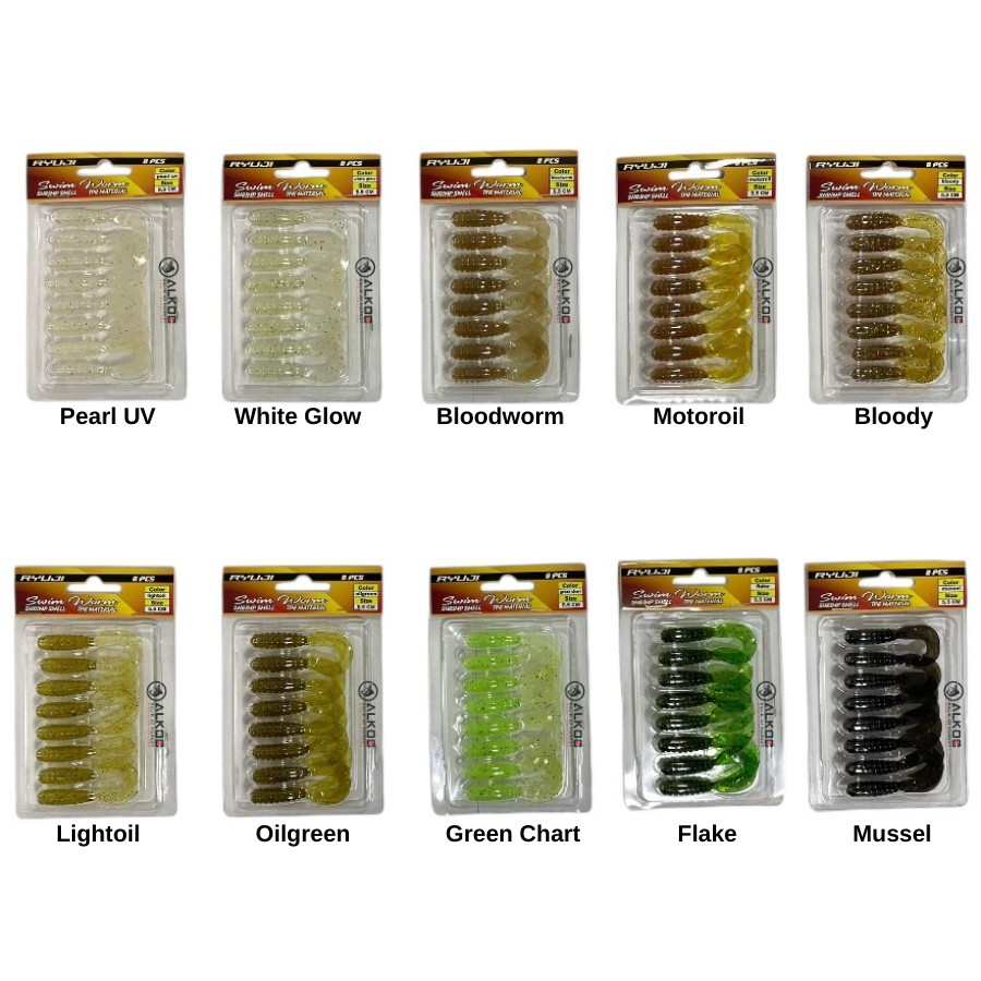 Ryuji Swim Worm 5.5 Cm TPR Kokulu Silikon