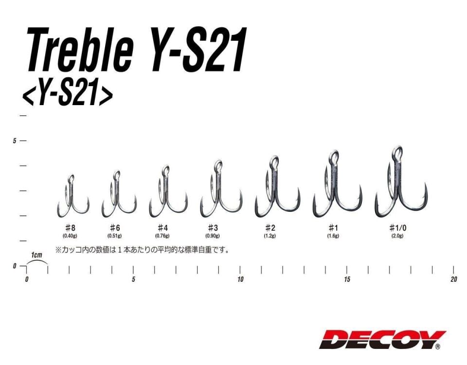 Decoy Y-S21 Standart Treble Üçlü İğne