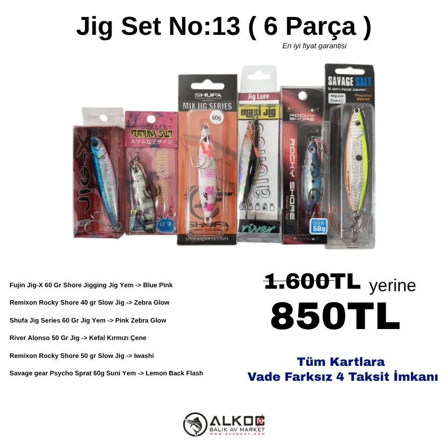 Jig Set No:13 ( 6 Parça )