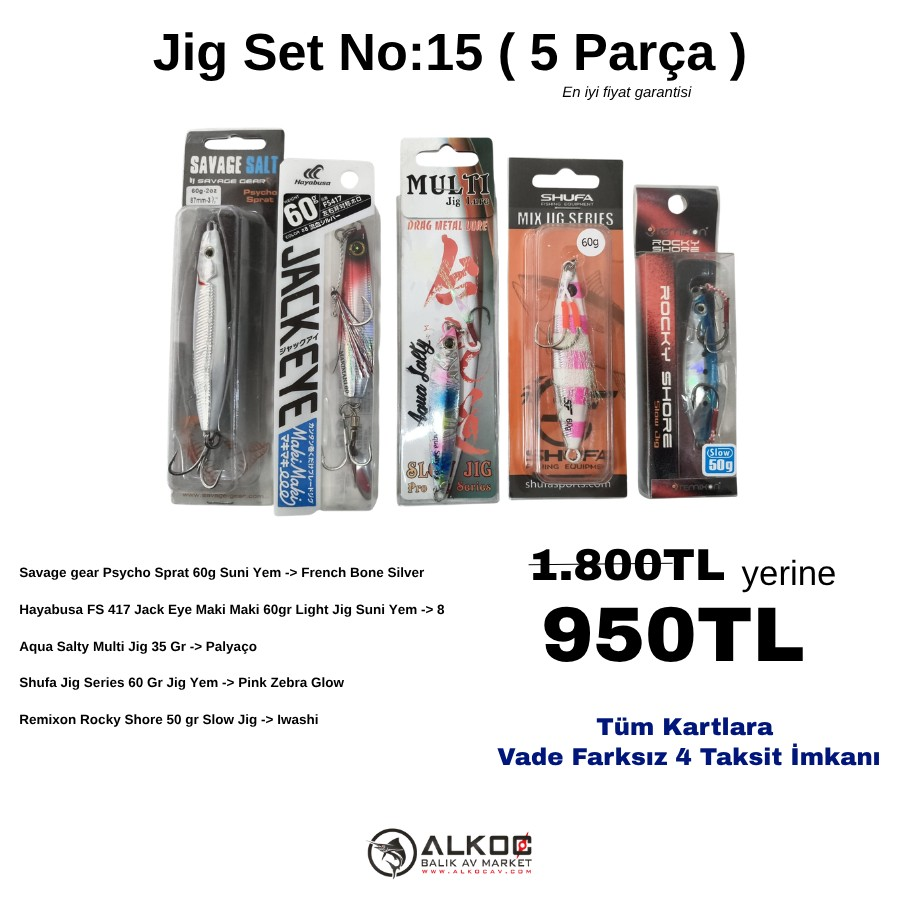 Jig Set No:15 ( 5 Parça )