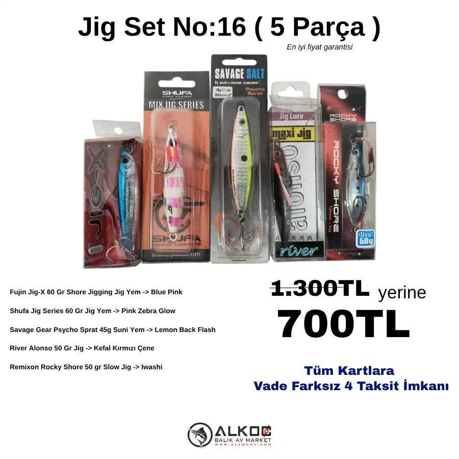 Jig Set No:16 ( 5 Parça )
