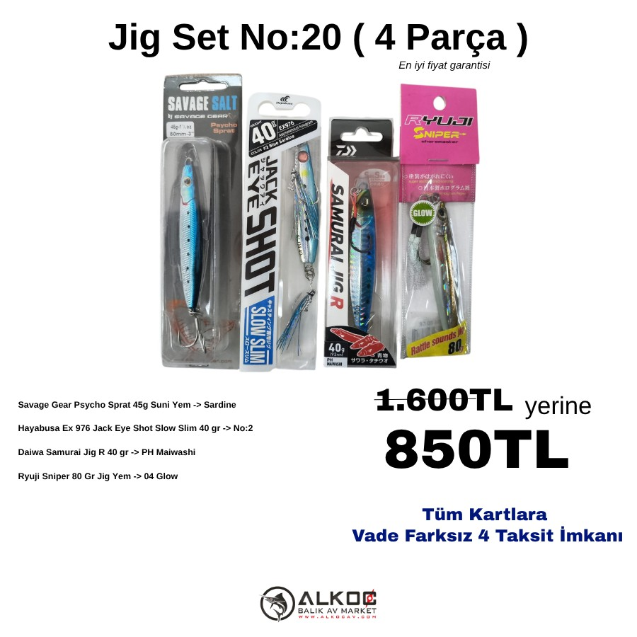 Jig Set No:20 ( 4 Parça )
