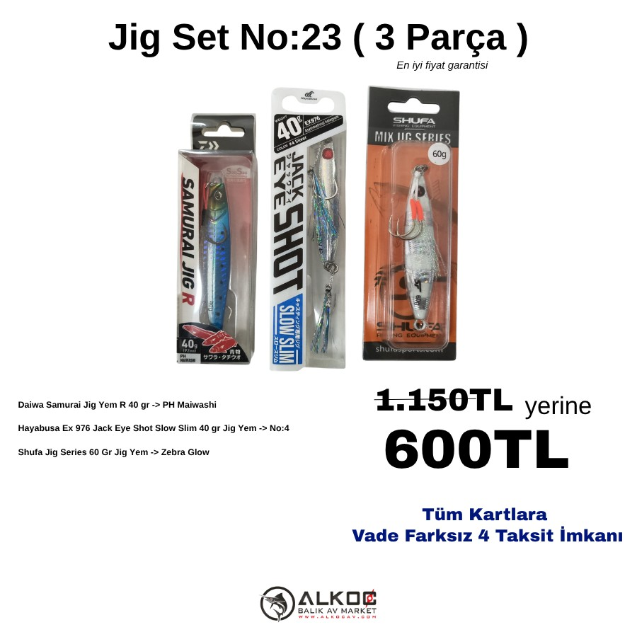 Jig Set No:23 ( 3 Parça )