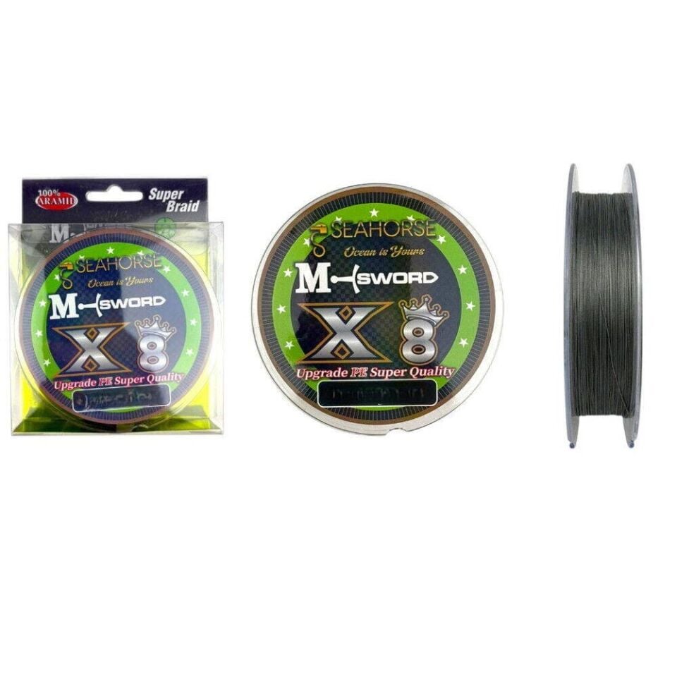 Sea Horse M-Sword x8 300 Mt Gri İp Misina