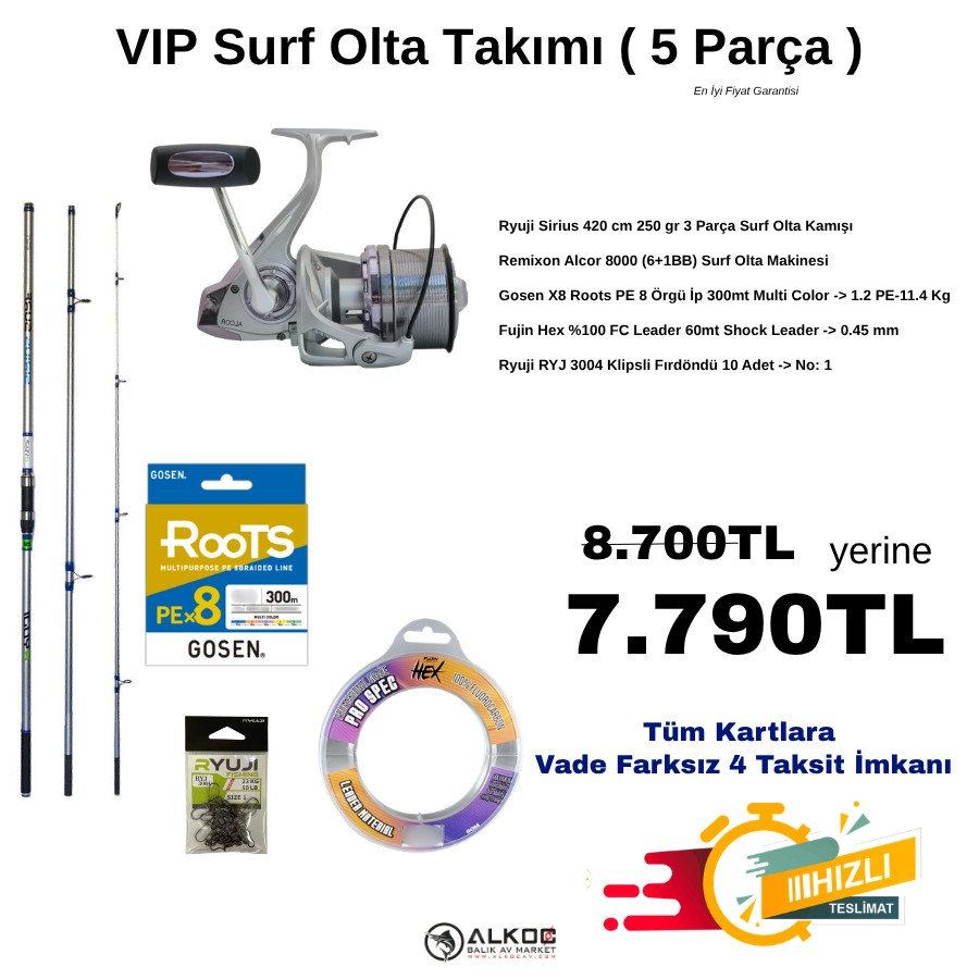 VIP Surf Olta Takımı ( 5 Parça )