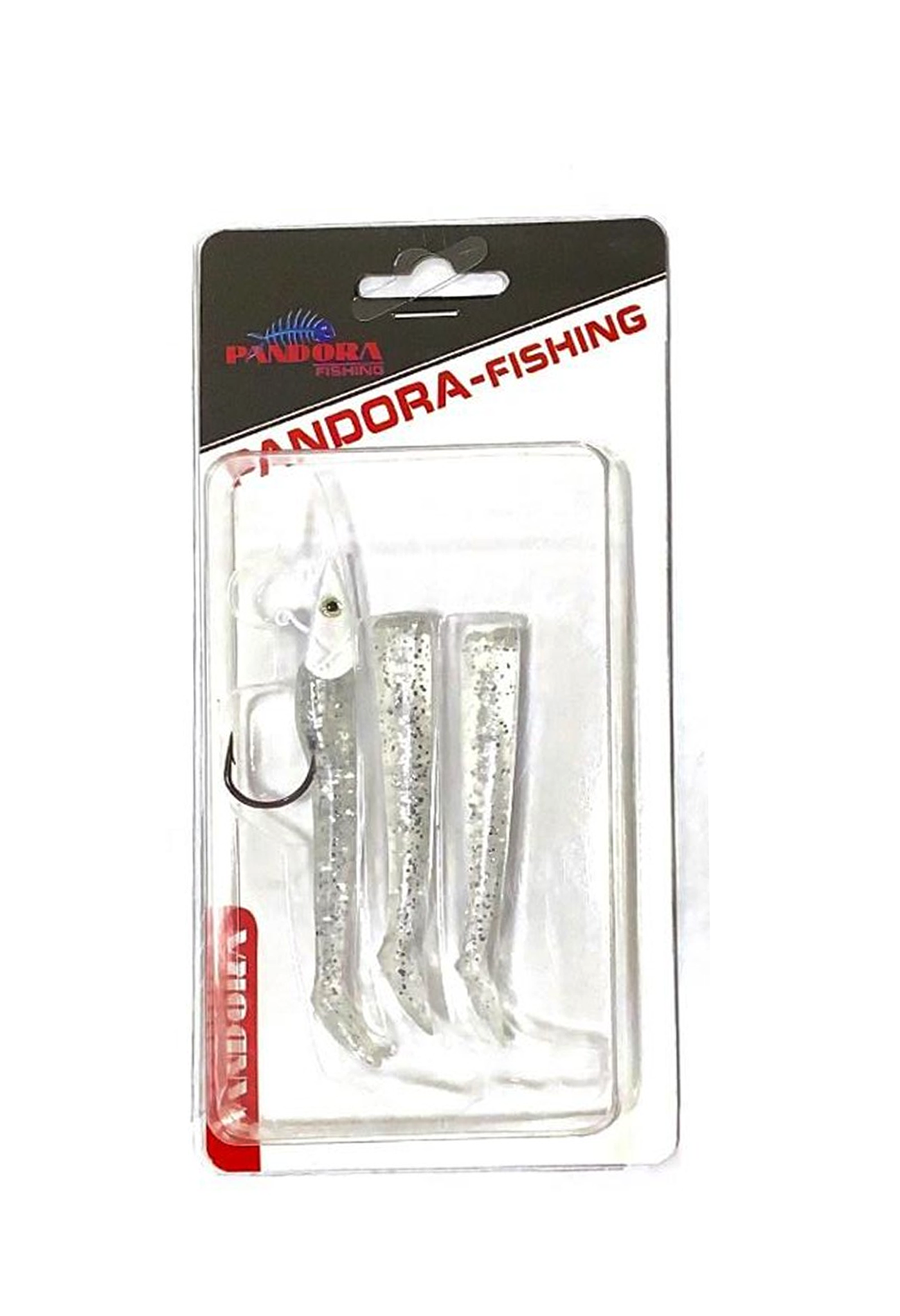 Pandora Sandeel Silikon Balık 10 Gr 7 Cm White Transparent Flash