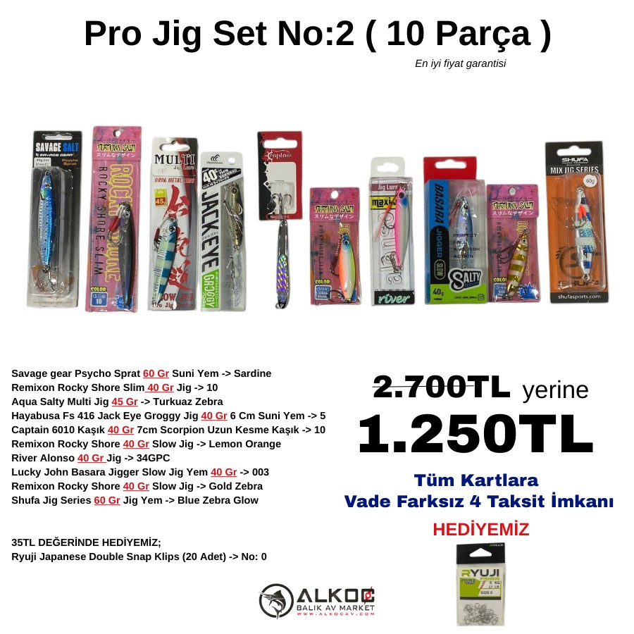 Pro Jig Set No:2 ( 10 Parça )