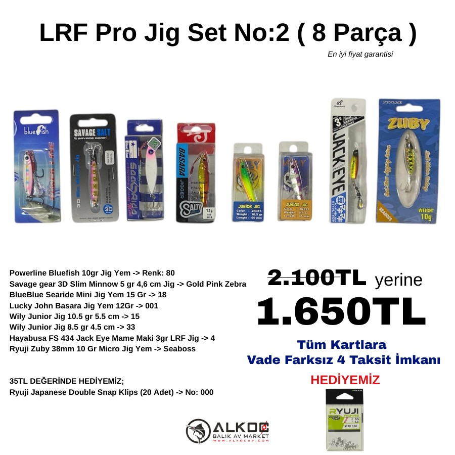 LRF Pro Jig Set No:2 ( 8 Parça )