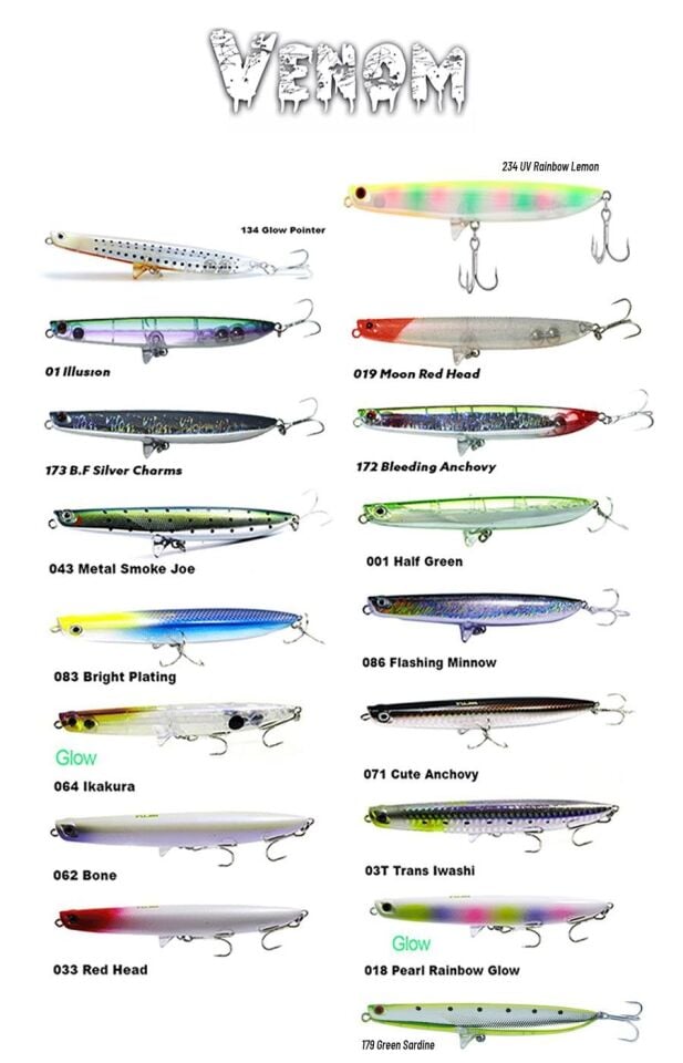 Fujin Venom 120mm 20gr Su Üstü Maket Balık