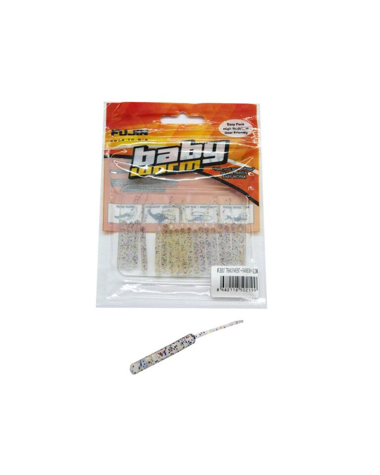 Fujin Baby Worm 5.2 Cm Floating LRF Silikonu Orange