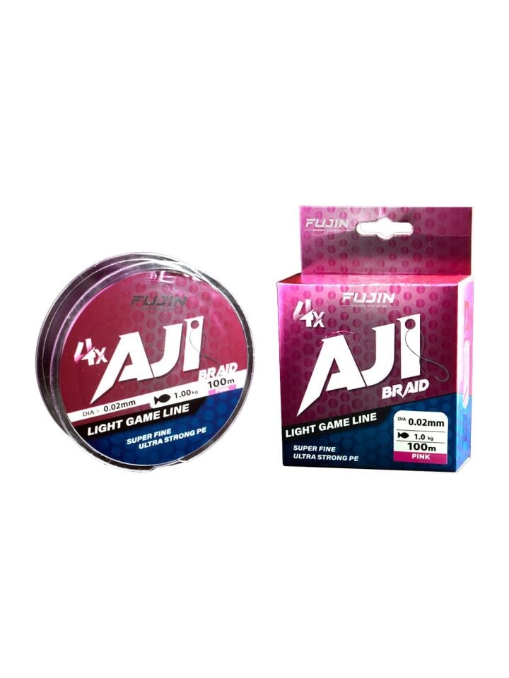 Fujin Aji Light Game Braid 4X 100 M Pink PE İp Misina