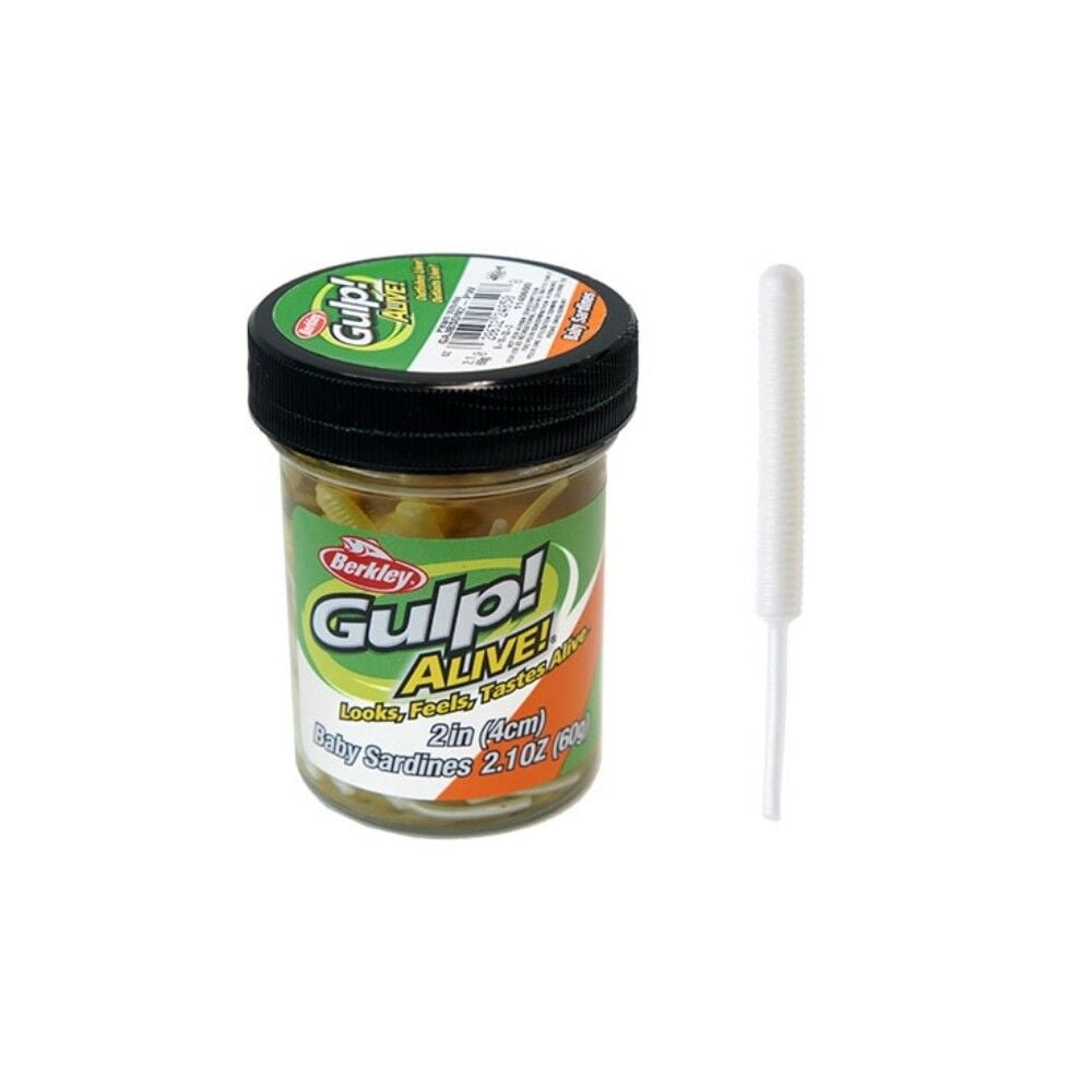 Berkley Gulp Alive Baby Sardine Sahte Yemi 4 Cm Pearl White