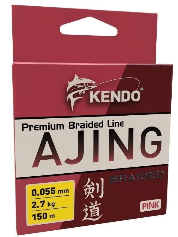 Kendo Ajing Premium Braided Line Pink 150m Örgü İp