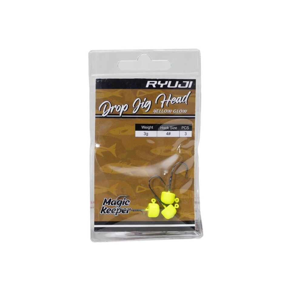 Ryuji Yellow Glow Drop Jig Head